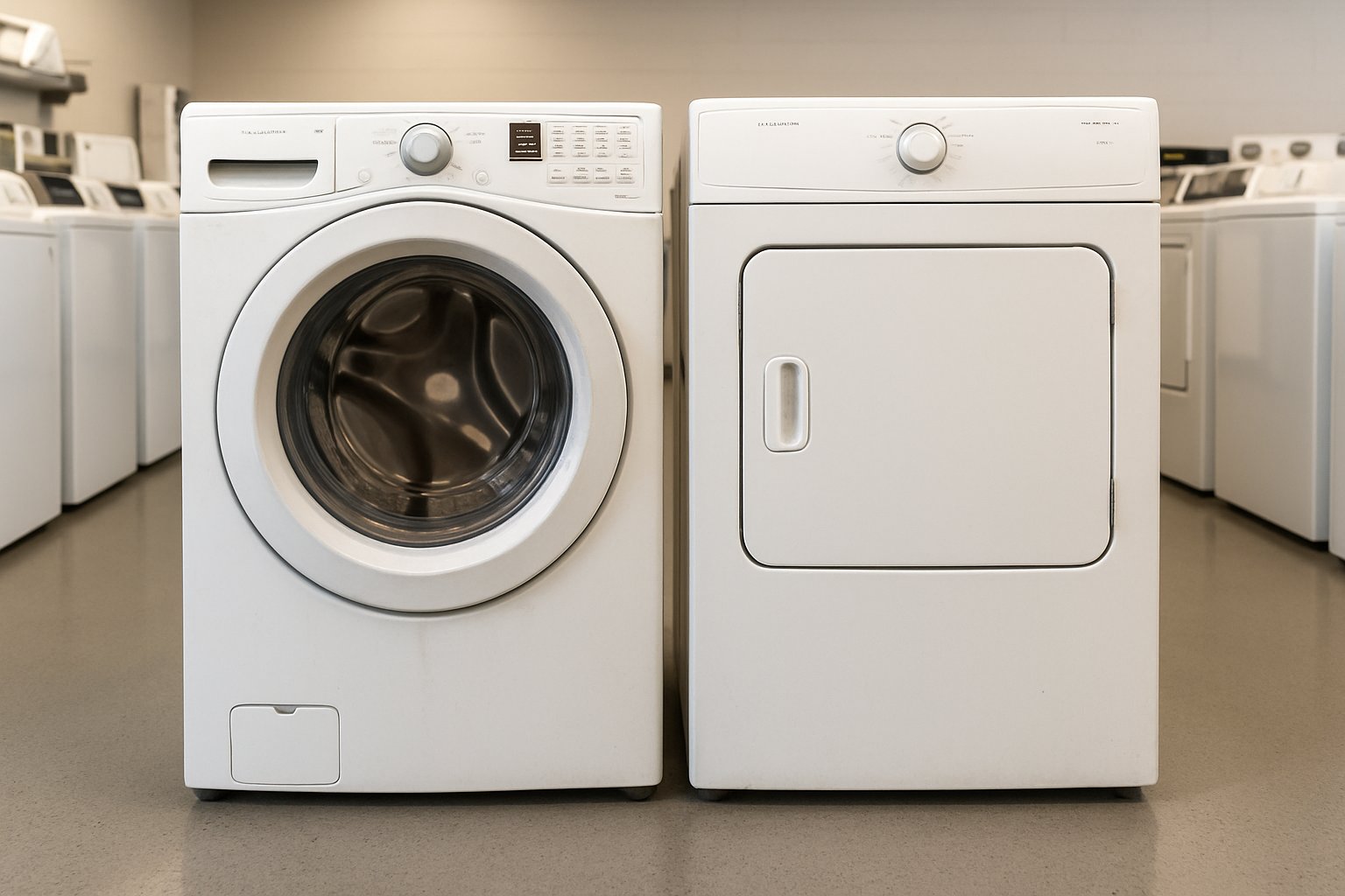 a used washer and dryer